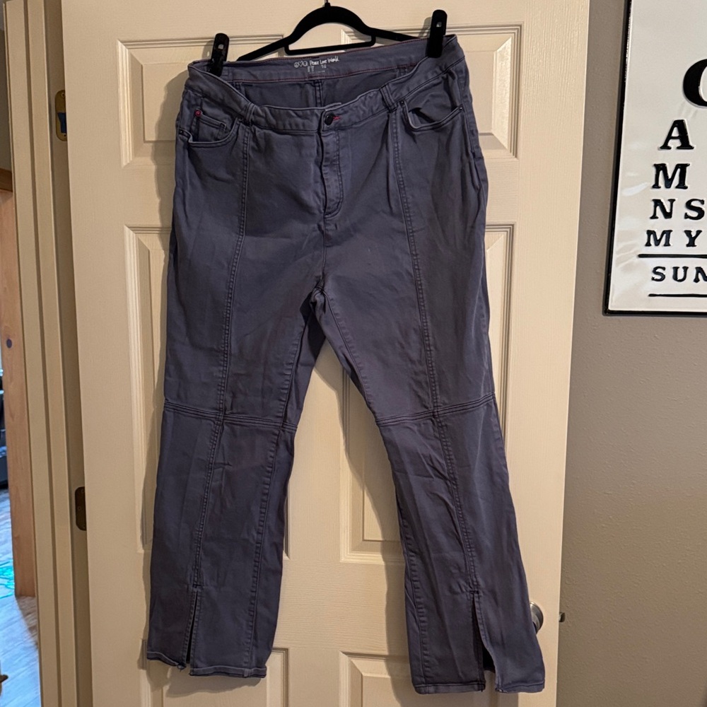 Peace Love World Purple Wide Leg Pants
